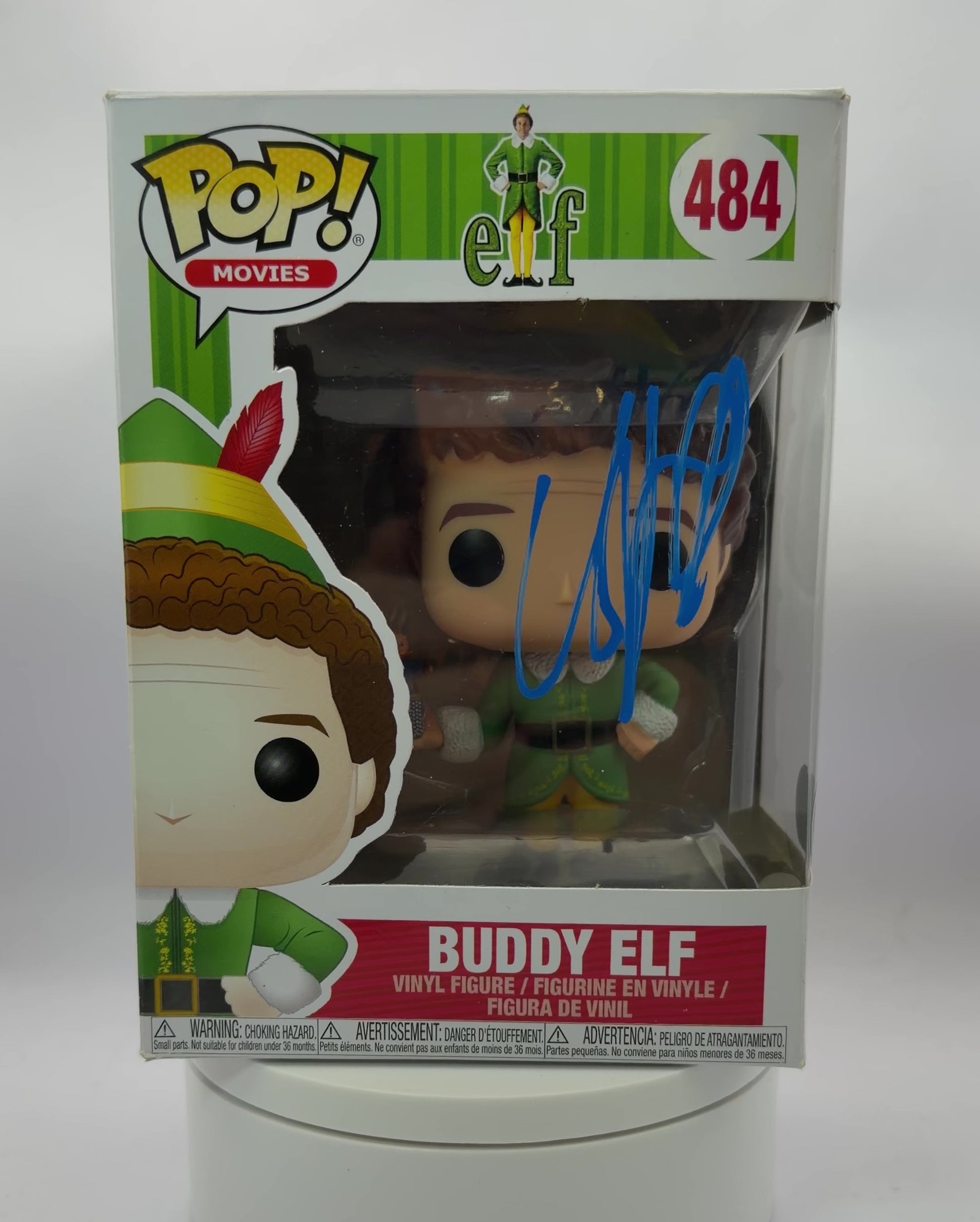 WILL FERRELL SIGNED BUDDY THE ELF FUNKO POP! #484 (ACG CERT AG17655)-2