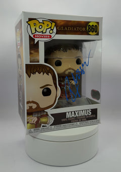 RUSSELL CROWE SIGNED MAXIMUS GLADIATOR #860 FUNKO POP! (ACG CERT AG17664)-2