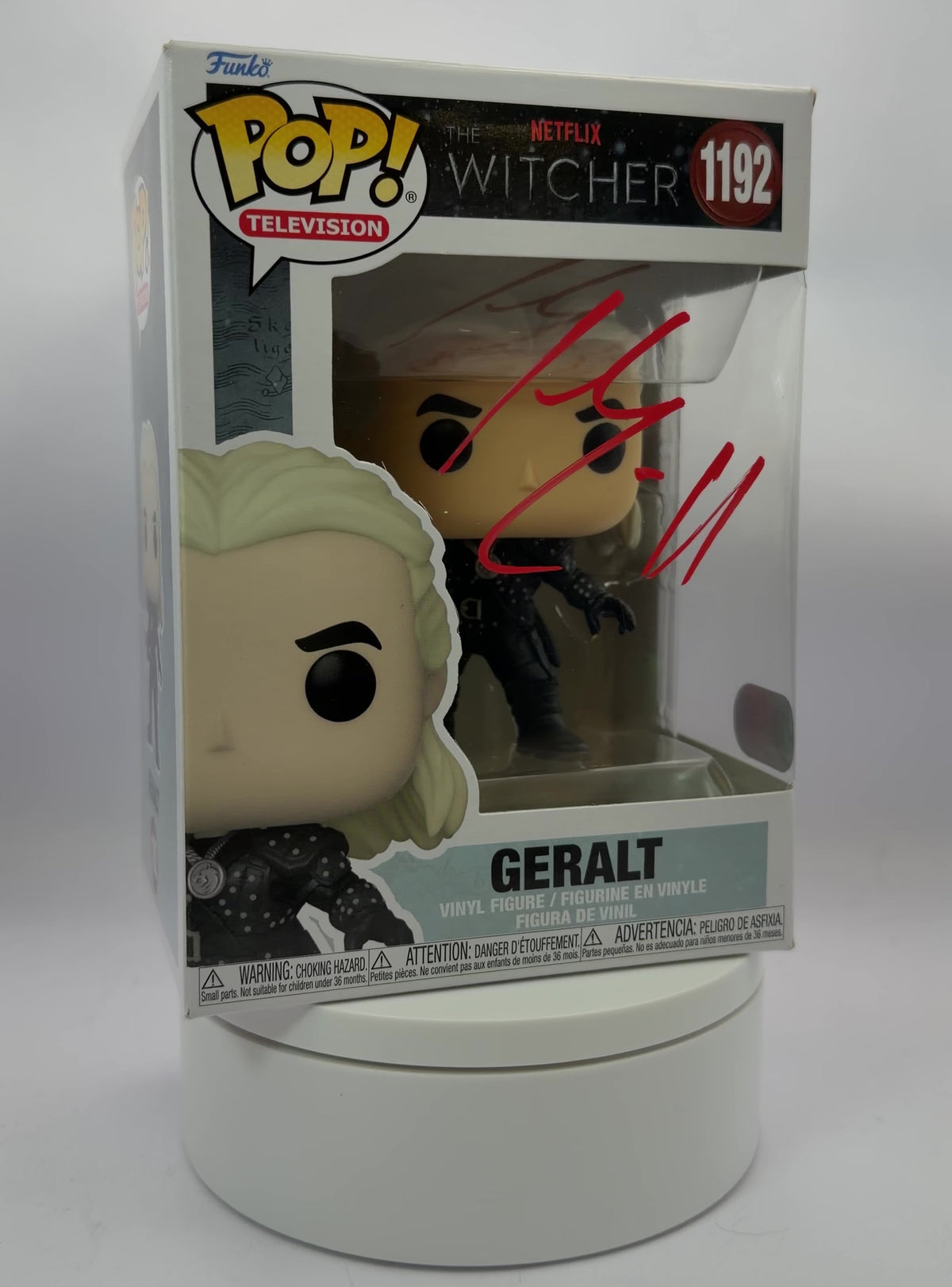HENRY CAVILL SIGNED GERALT THE WITCHER #1192 FUNKOPOP (ACG CERT AG17661)-2