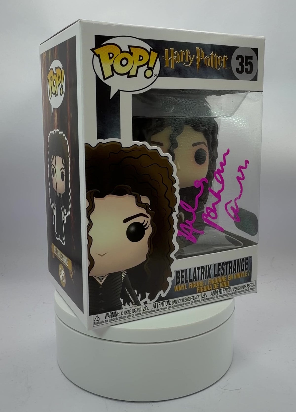 HELENA BONHAM-CARTER SIGNED BELLATRIX LESTRANGE FUNKO POP! #35 (ACG CERT AG17658)-2