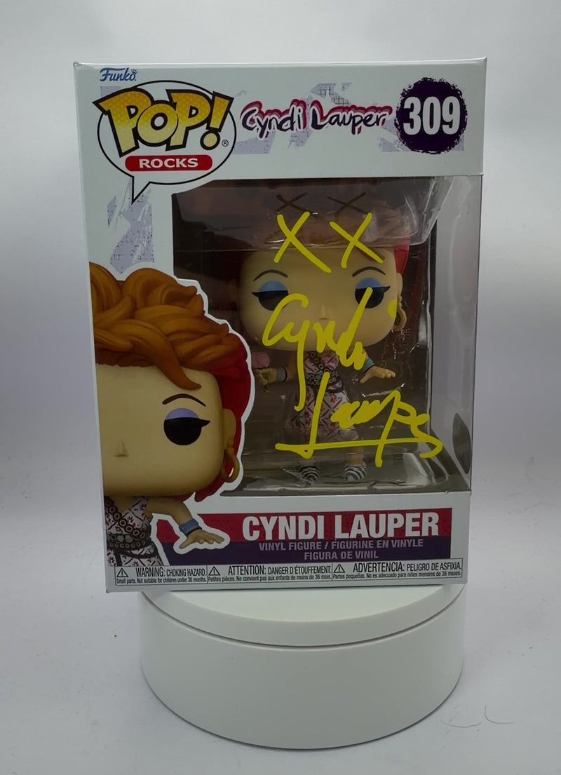 CYNDI LAUPER SIGNED #309 FUNKO POP! (ACG CERT AG17673)-2