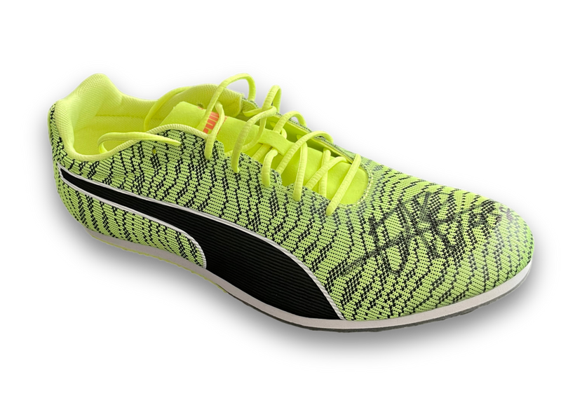 USAIN BOLT SIGNED RIGHT PUMA GREEN RUNNING SPIKE 9.58 BOOT (AFTAL COA)-1