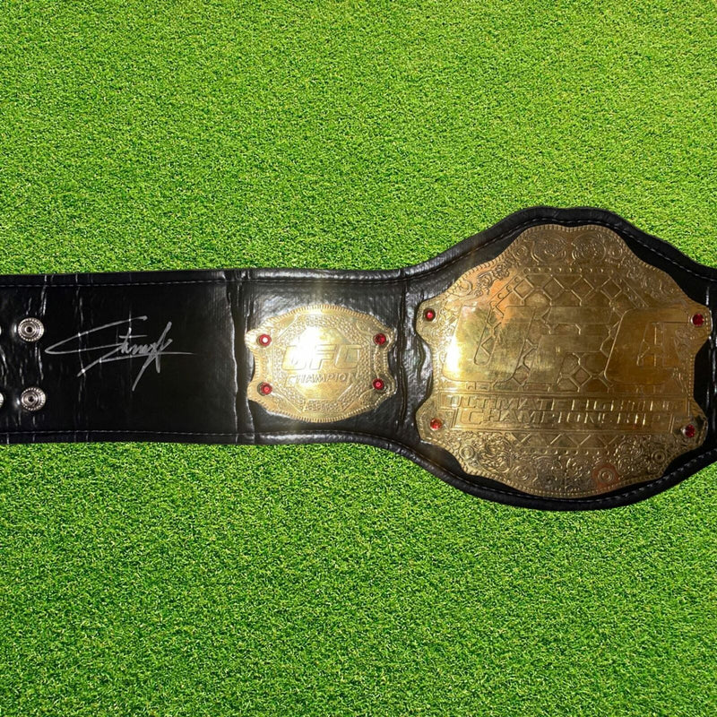 ISRAEL ADESANYA STYLEBENDER SIGNED UFC CHAMPIONSHIP FIGHT BELT (AFTAL COA)-2