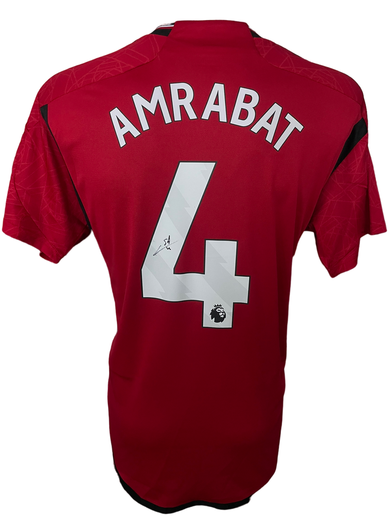 SOFYAN AMRABAT SIGNED 2023/24 MANCHESTER UTD HOME SHIRT (AFTAL COA)-1