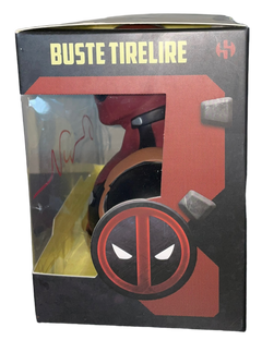 RYAN REYNOLDS SIGNED DEADPOOL ACTION FIGURE HEAD MONEY BANK (AFTAL COA)-3