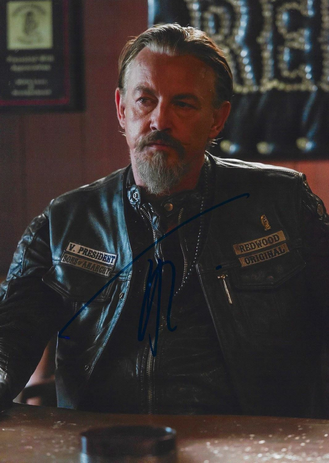 TOMMY FLANAGAN SIGNED CHIBS SONS OF ANARCHY 12x8 PHOTO (AFTAL COA)