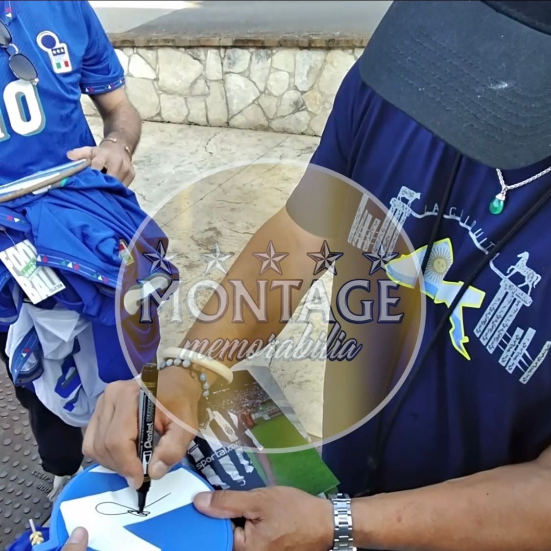 ROBERTO BAGGIO SIGNED 2003/04 RETRO BRESCIA HOME SHIRT (ACG CERT AG17588)-3