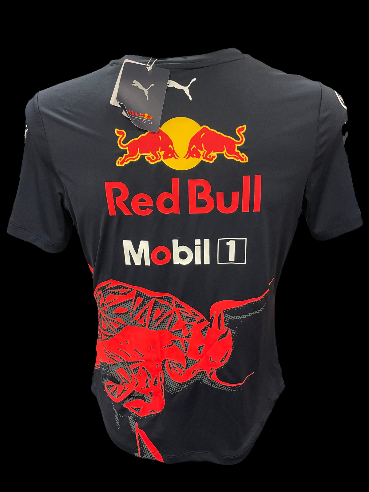 MAX VERSTAPPEN SIGNED RED BULL ORACLE T-SHIRT F1 (AFTAL COA)