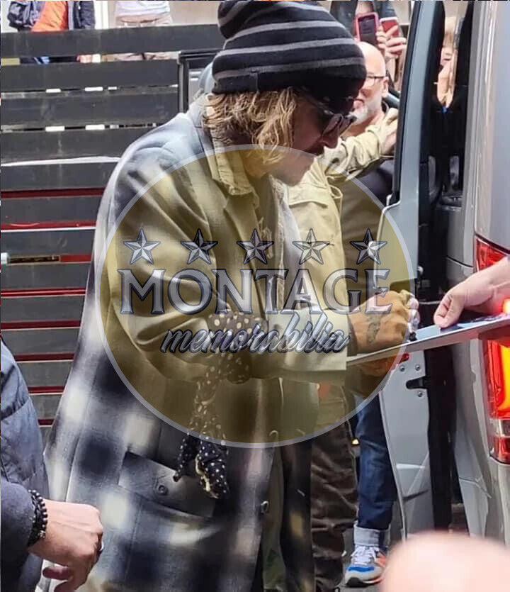 JOHNNY DEPP SIGNED GEORGE JUNG BLOW 12X8 PHOTO (ACOA RACC COA) 2