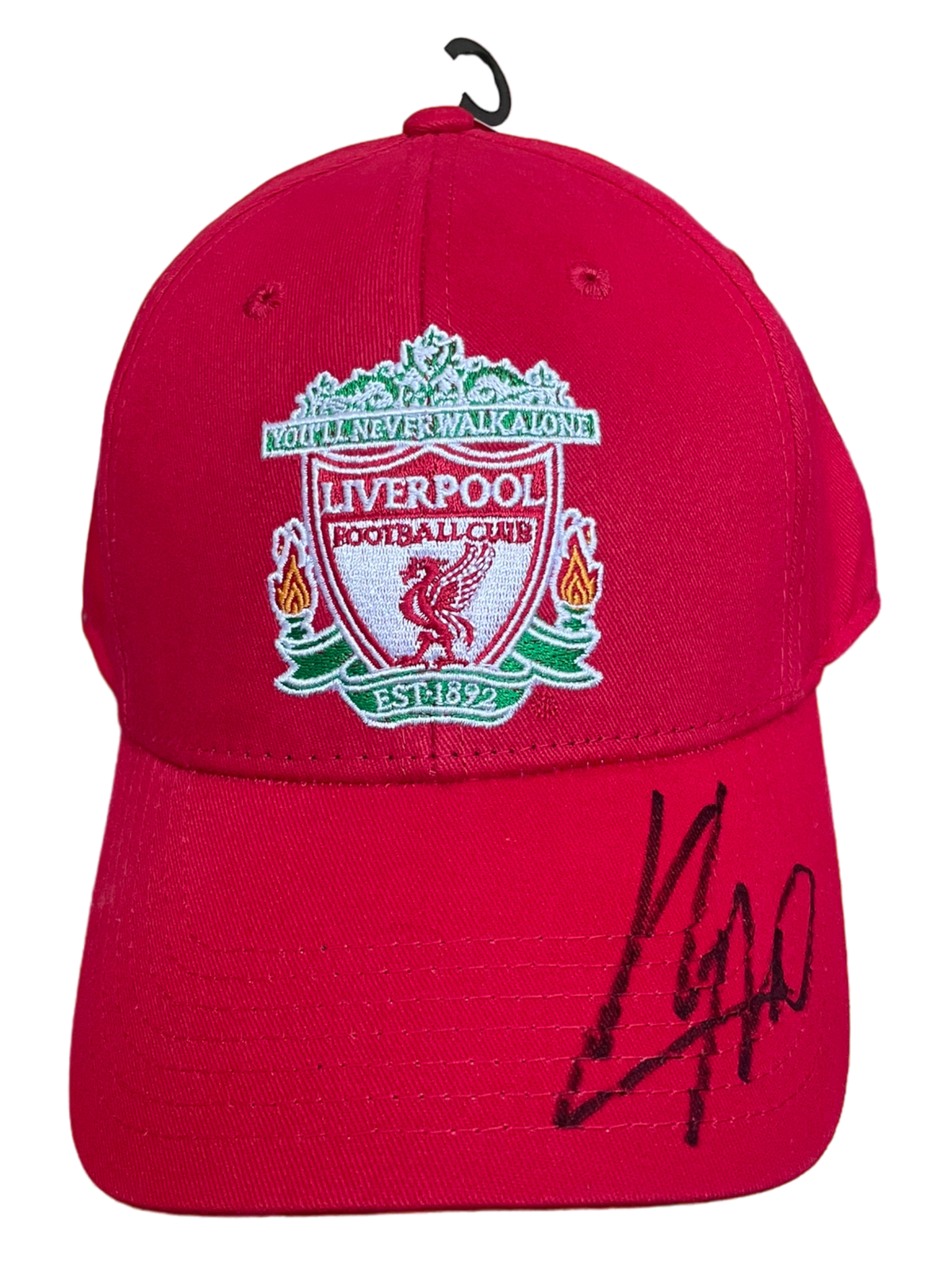 JURGEN KLOPP SIGNED LIVERPOOL FC OFFICIAL LFC BADGE CAP (AFTAL COA)-1