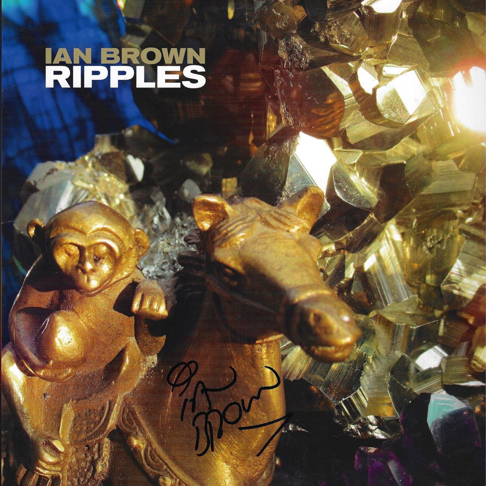 IAN BROWN SIGNED RIPPLES ALBUM 12” VINYL LP (AFTAL COA)