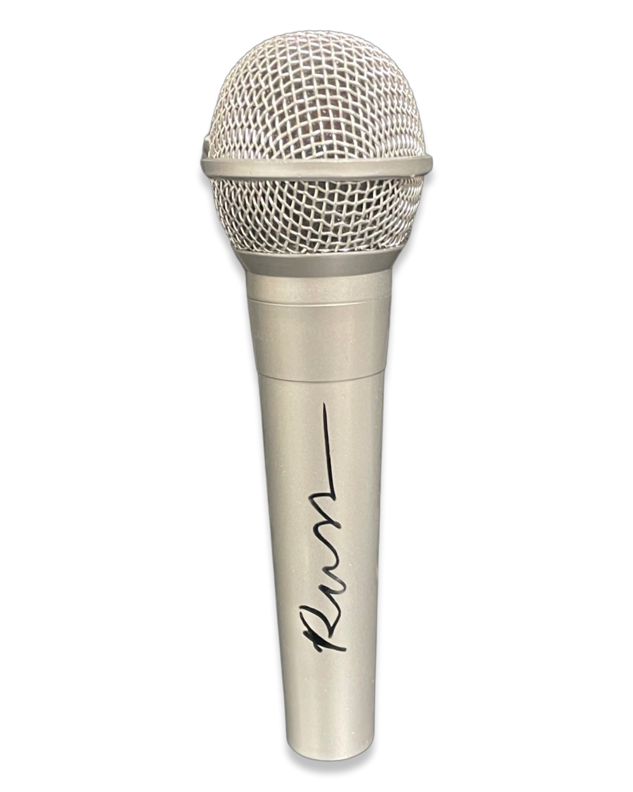 RUSS SIGNED OFFICIAL MICROPHONE US RAP STAR RUSSELL VITALE (AFTAL COA)