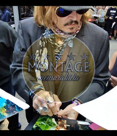 JOHNNY DEPP SIGNED GEORGE JUNG BLOW 12X8 PHOTO (ACG CERT AG18809)-3