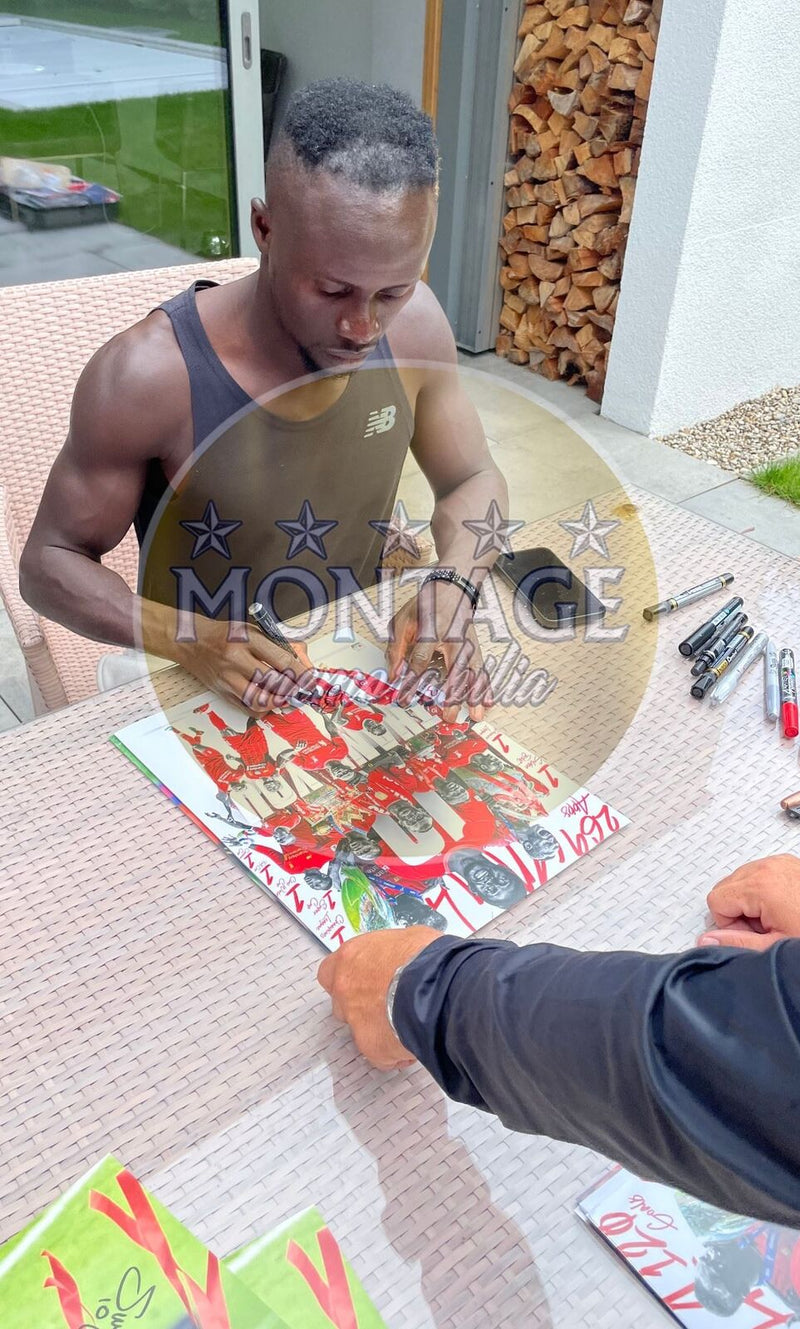 SADIO MANE SIGNED 16x12 LIVERPOOL FC THANK YOU PHOTO (ACG CERT AG18050)-3