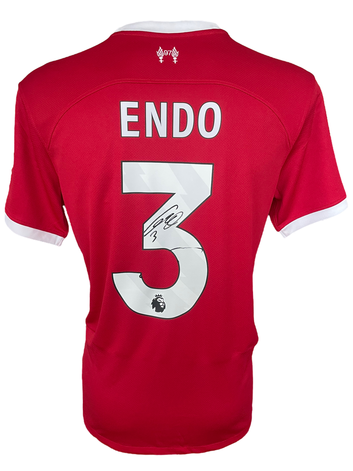 WATARU ENDO SIGNED 2023/24 LIVERPOOL FC HOME SHIRT (AFTAL COA)-1