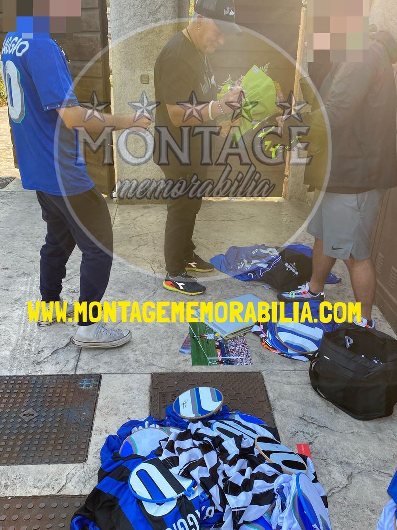 ROBERTO BAGGIO SIGNED 2003/04 RETRO BRESCIA HOME SHIRT (ACG CERT AG17588)-4
